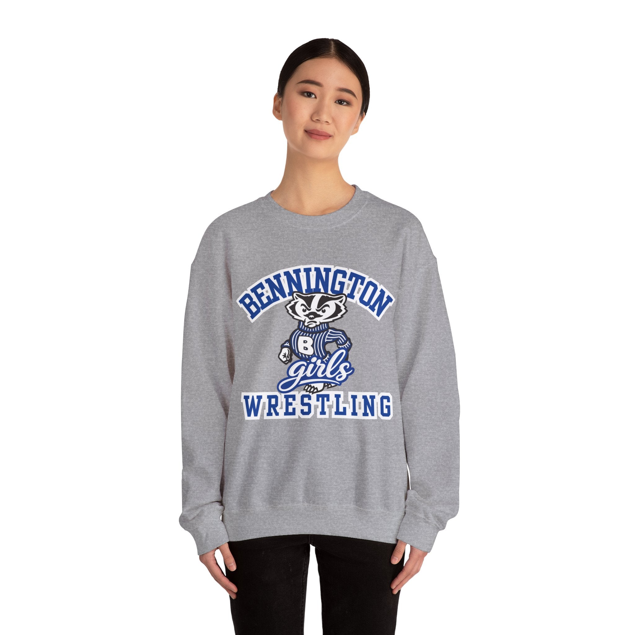 Girls Bennington wrestling Unisex Heavy Blend™ Crewneck Sweatshirt