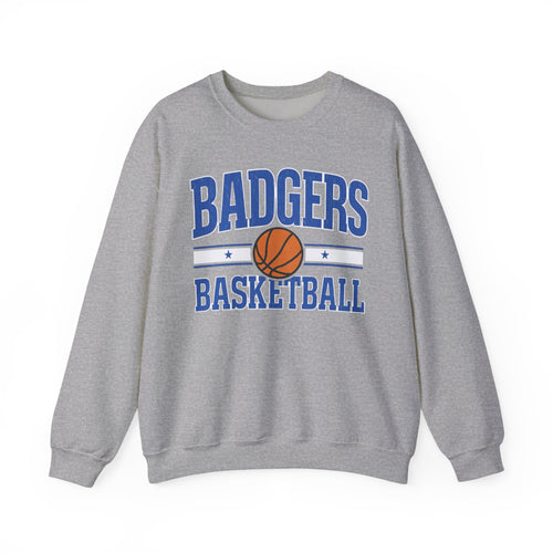 Badgers Basketball Sweatshirt | Vintage Collegiate Hoop Team Design