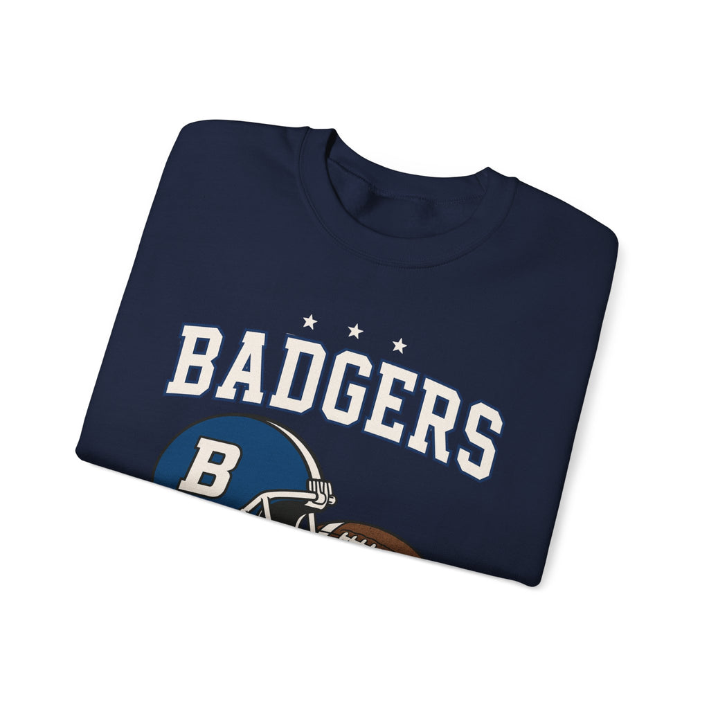 Badgers Football Unisex Sweatshirt, Cozy Crewneck, Sportswear, Gift for Fans, College Apparel, Game Day Outfit