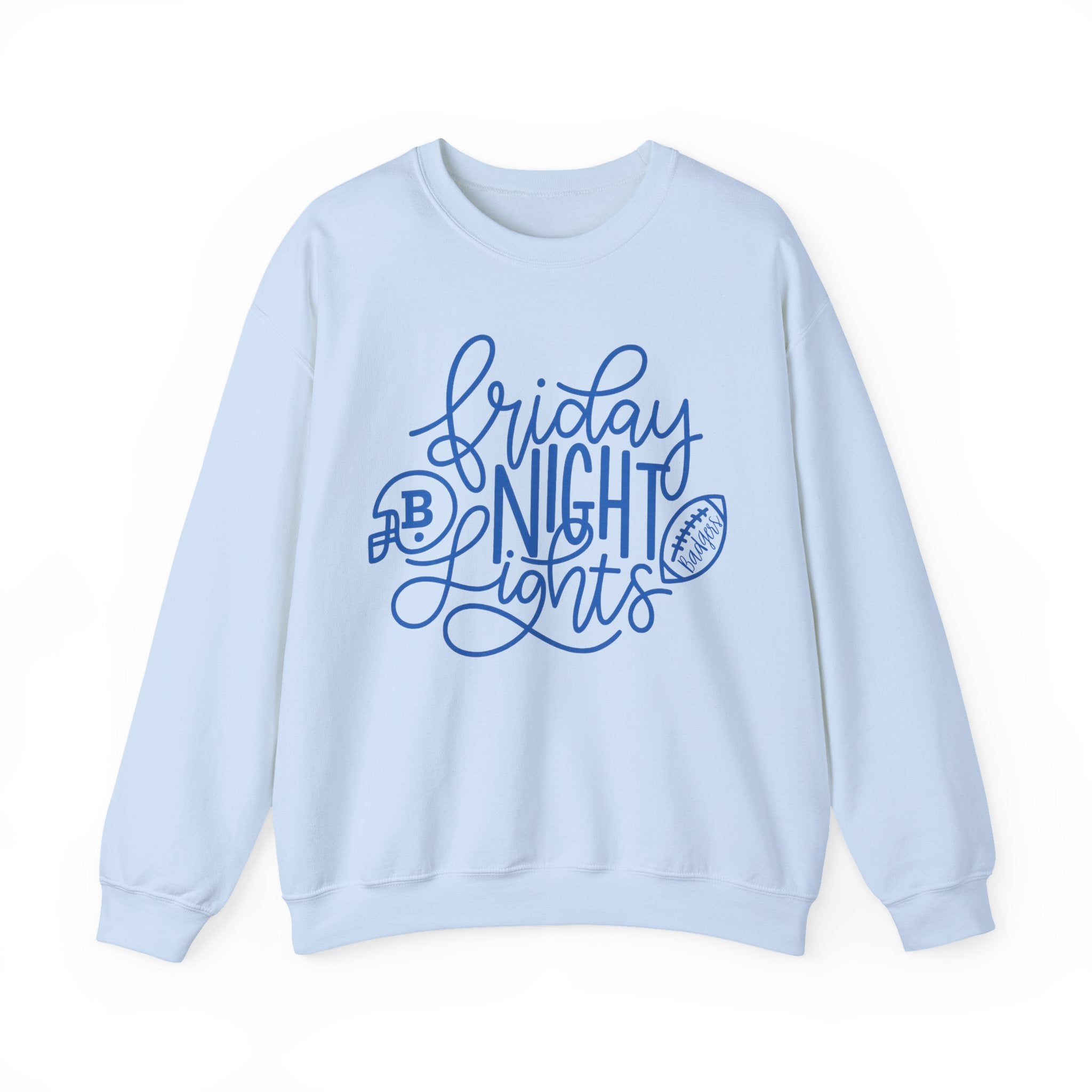 Friday Night Lights Crewneck Sweatshirt, Cozy Athletic Apparel, Unisex Hoodie for Game Days, Sports Fan Gift, Comfortable Casual Wear