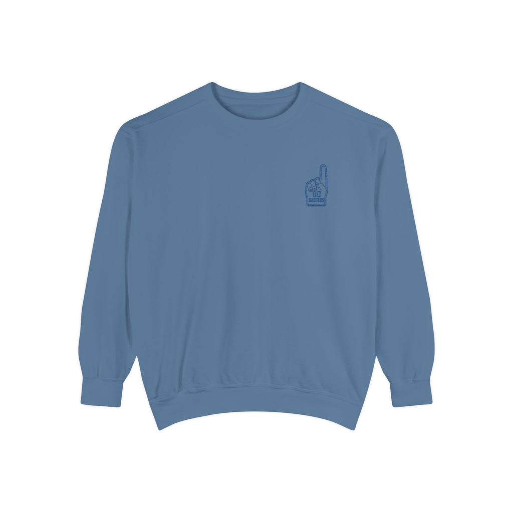 Chill Vibes Unisex Garment-Dyed Sweatshirt, Cozy Fashion, Casual Wear, Gift Idea, Comfortable Layering