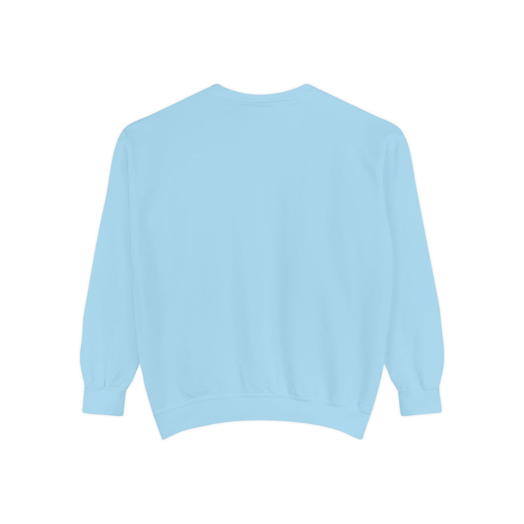 Chill Vibes Unisex Garment-Dyed Sweatshirt, Cozy Fashion, Casual Wear, Gift Idea, Comfortable Layering