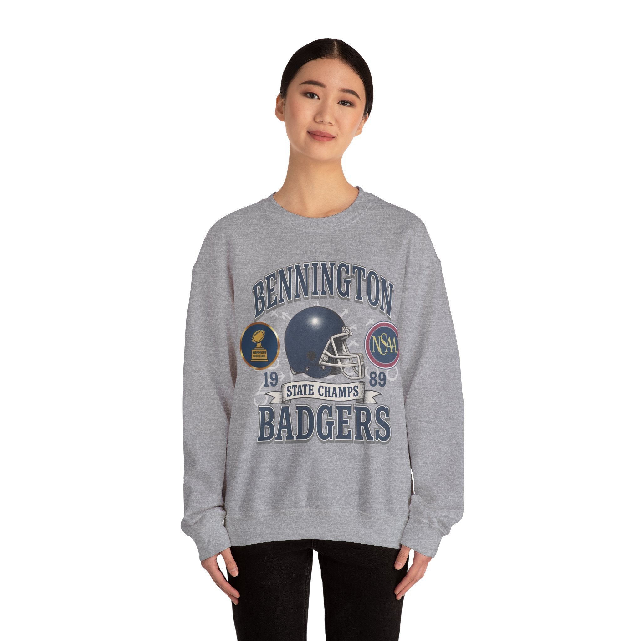 Retro Sports Crewneck Sweatshirt - Cozy Team Spirit Apparel, Unisex Sweatshirt for Game Day, Casual Wear, Gifts for Sports Fans