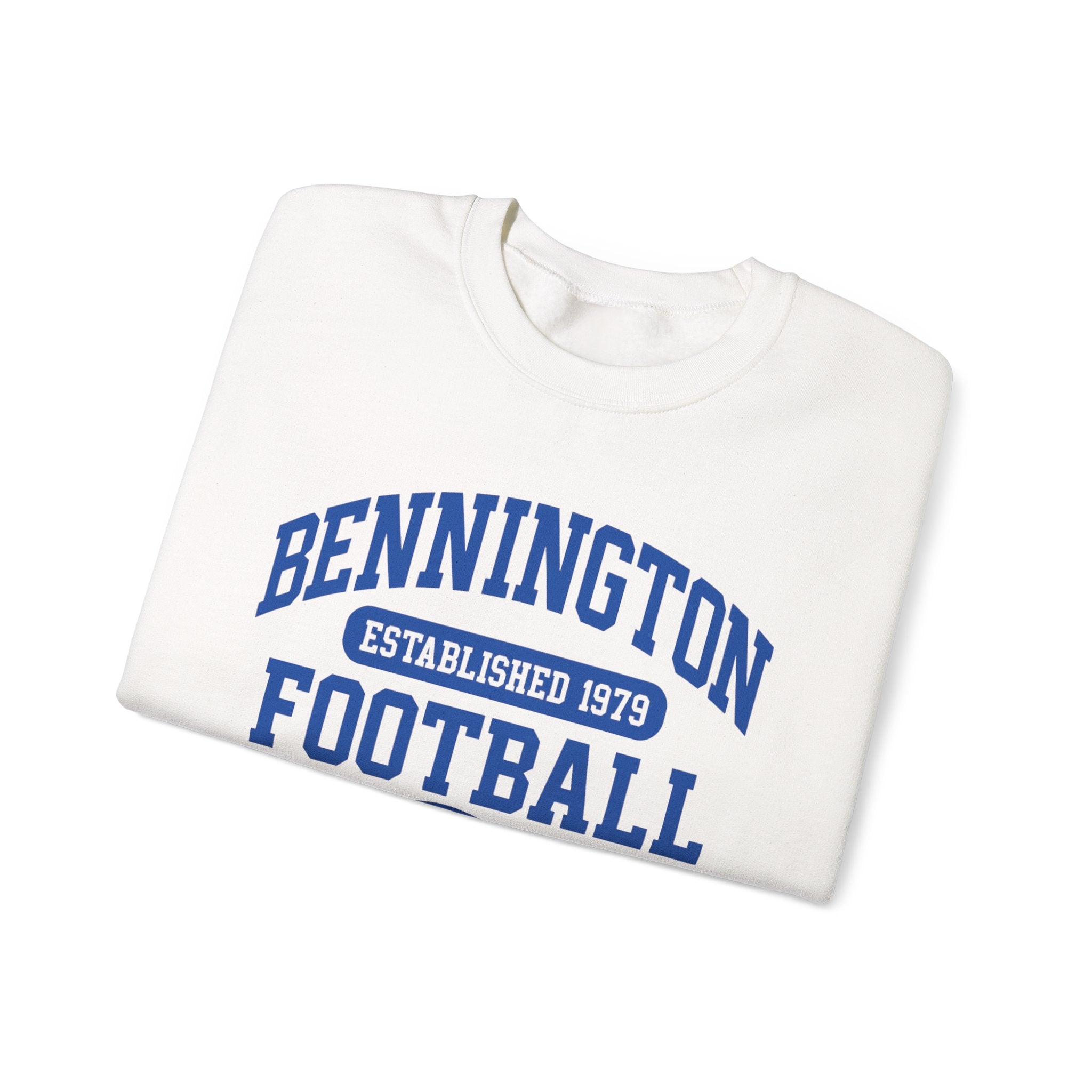 Vintage Football Crewneck Sweatshirt, Unisex Sports Apparel, Cozy Game Day Wear, Bennington Football Sweatshirt, Perfect for Team Fans