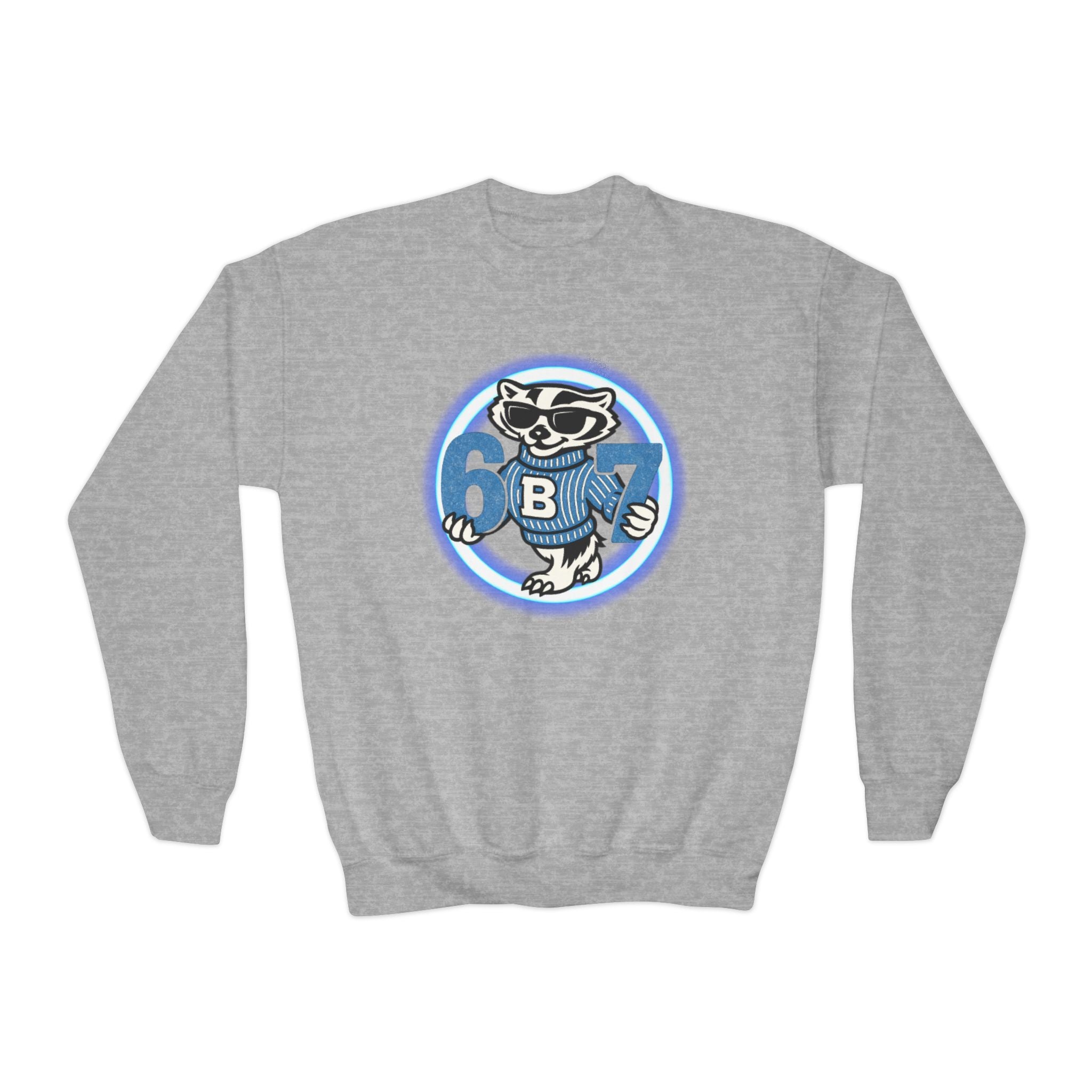 67 Bennington badgers crewneck Youth Crewneck Sweatshirt