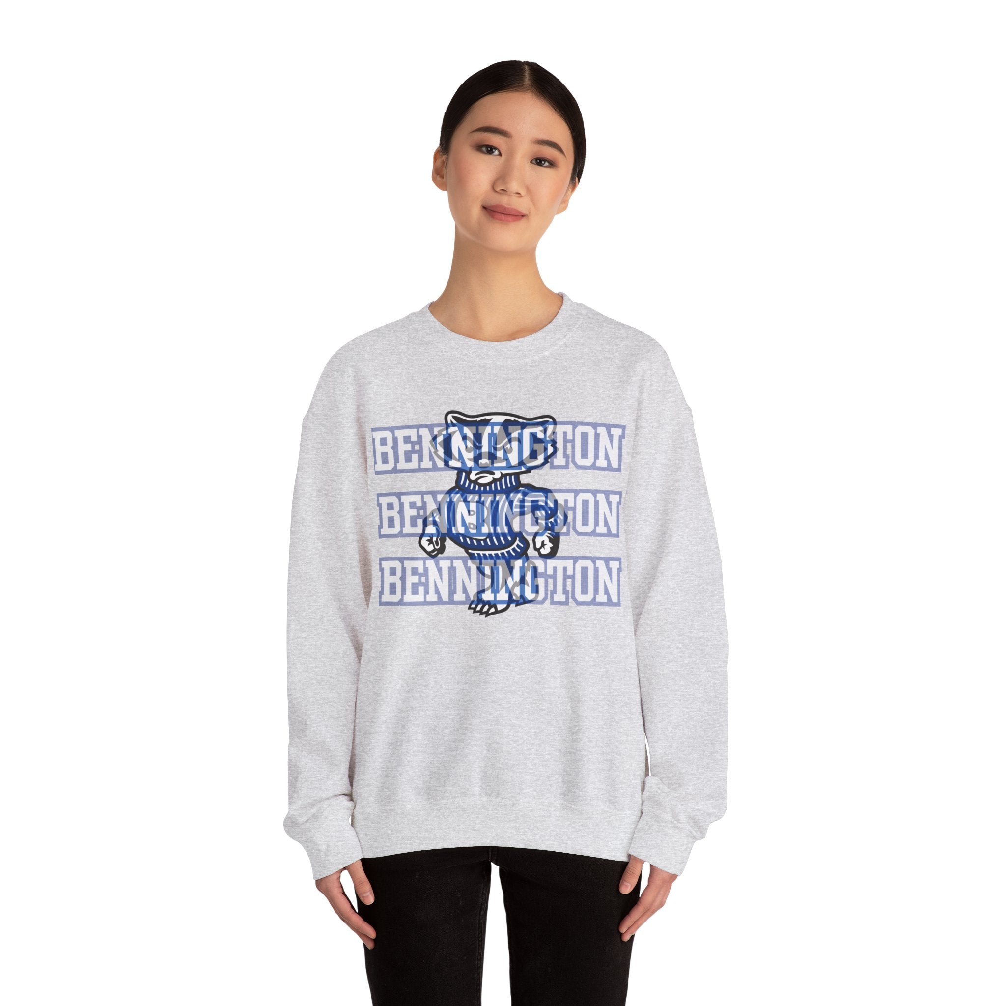 Bennington badger mascot Unisex Sweatshirt, Cozy Sweater for Casual Style, College Apparel, Gift for Students, Fall Fashion, Campus Wear