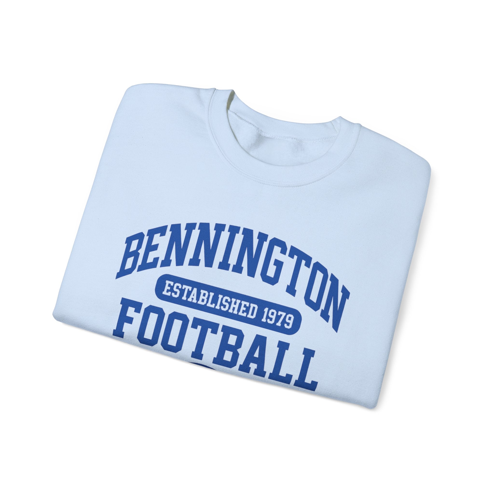 Vintage Football Crewneck Sweatshirt, Unisex Sports Apparel, Cozy Game Day Wear, Bennington Football Sweatshirt, Perfect for Team Fans