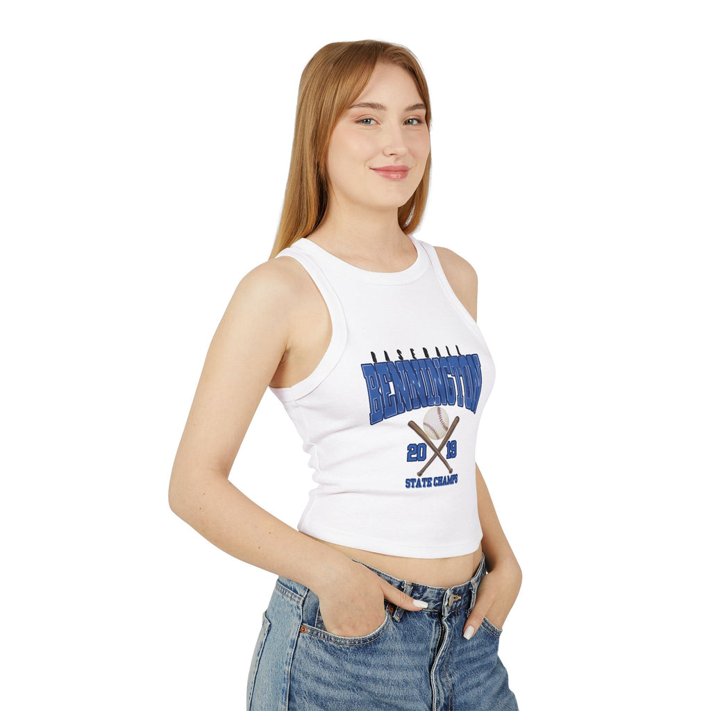 Bennington badger baseball Women's Micro Rib Racer Tank Top