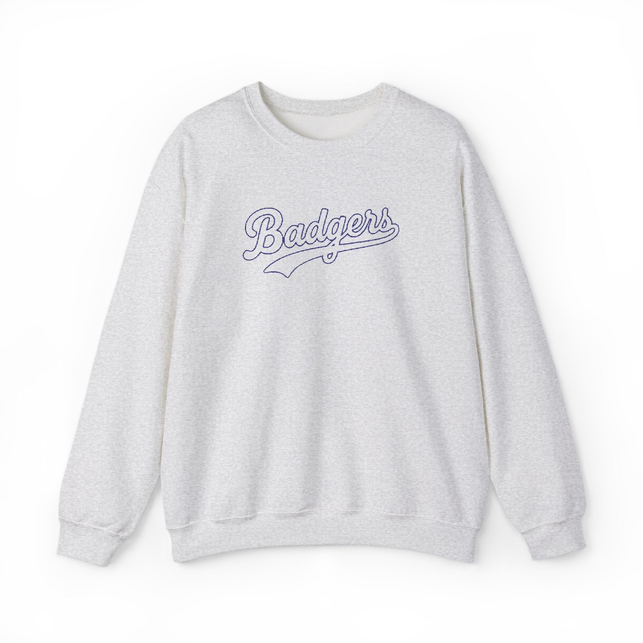 Embroidered outlined badgers Unisex Heavy Blend™ Crewneck Sweatshirt
