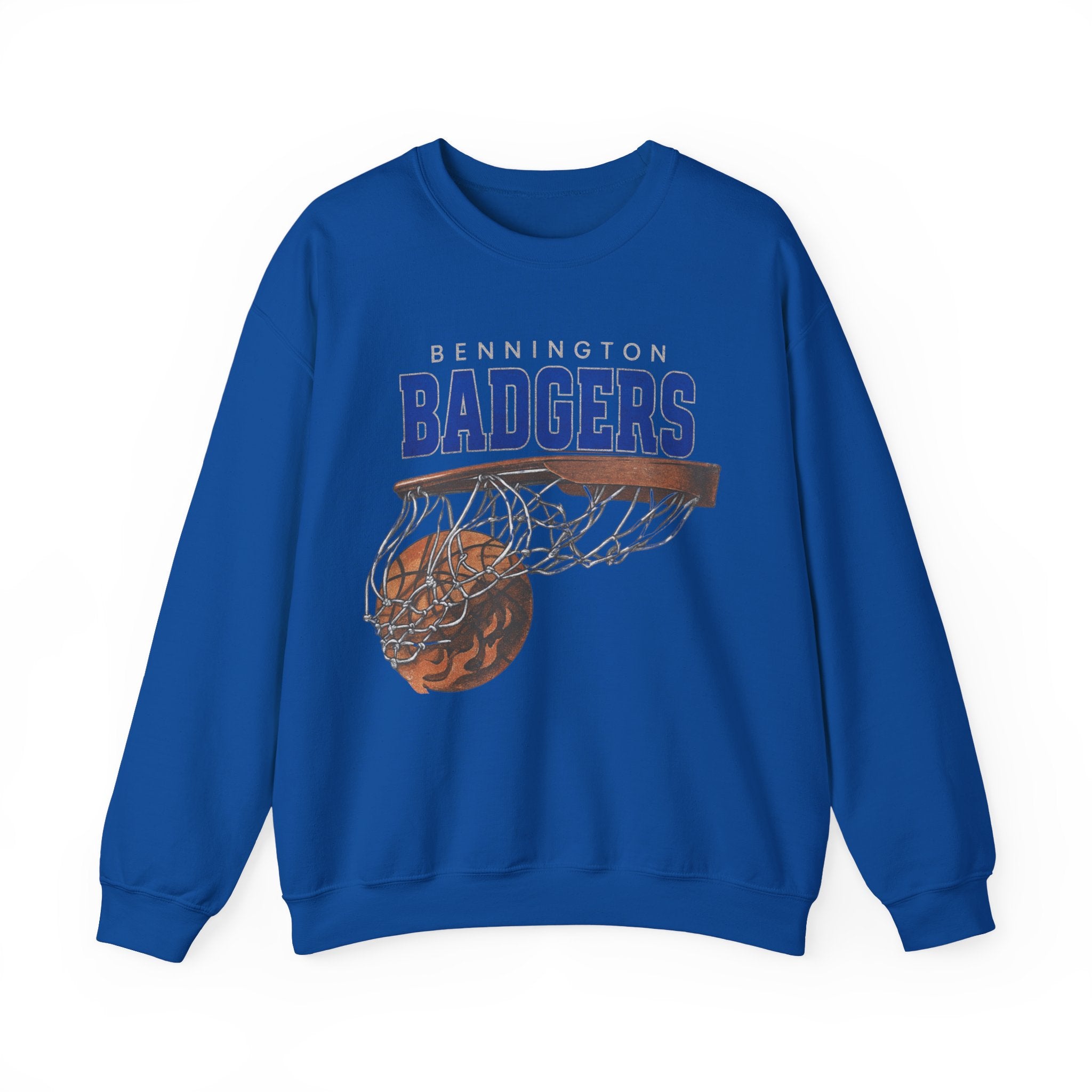 Bennington Badgers Basketball graphic sweatshirt | Hoop Net Dunk Crewneck
