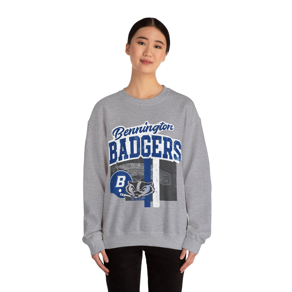 Badgers Unisex Crewneck Sweatshirt | Cozy College Apparel, School Spirit Wear, Fall Fashion, Everyday Comfort, Team Merchandise
