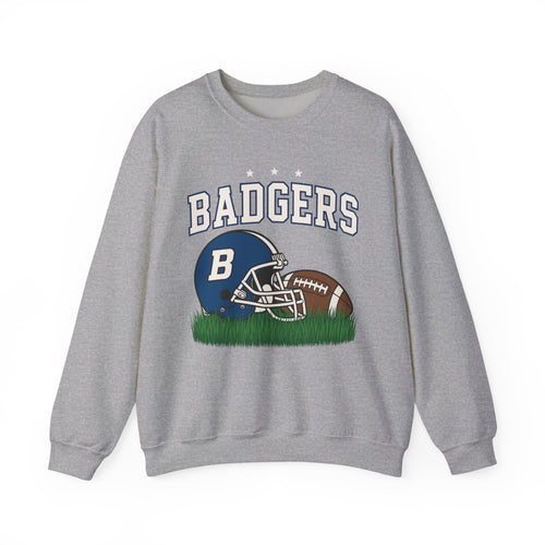 Badgers Football Unisex Sweatshirt, Cozy Crewneck, Sportswear, Gift for Fans, College Apparel, Game Day Outfit