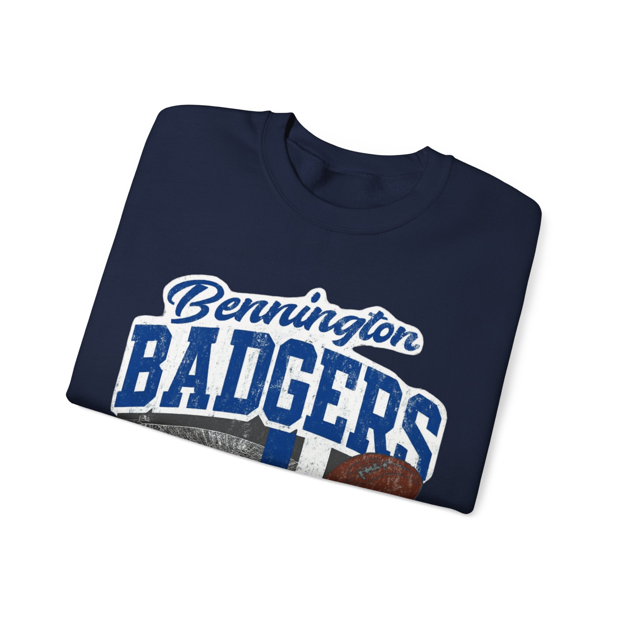 Bennington Badgers Crewneck Sweatshirt, Cozy Sportswear, Unisex Sweatshirt, Perfect for Game Days, School Spirit Apparel, Casual Wear