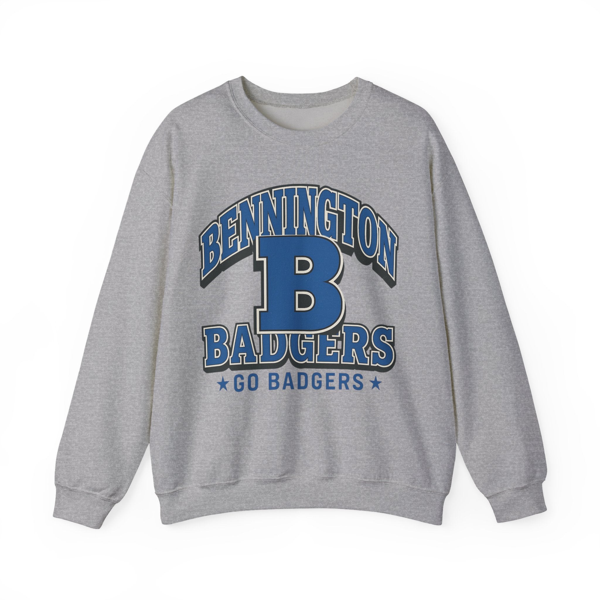 Bennington Badgers Unisex Crewneck Sweatshirt - Cozy College Apparel, Great for Game Day, Gifts, Sports Events, and School Spirit