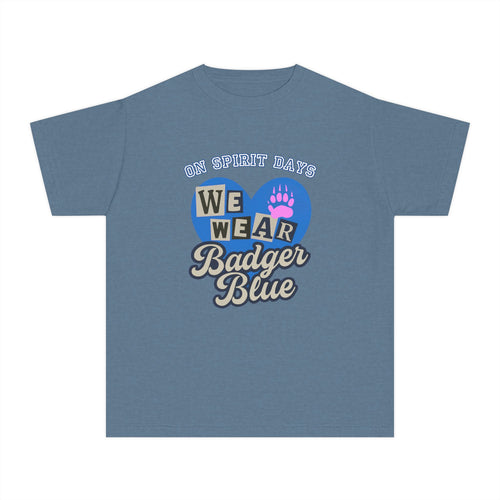 Bennington Badger Spirit Day Tee, School Spirit T-Shirt, Badger Blue Apparel, Kids Casual Wear, Fun Team Shirt, Youth Celebration Top