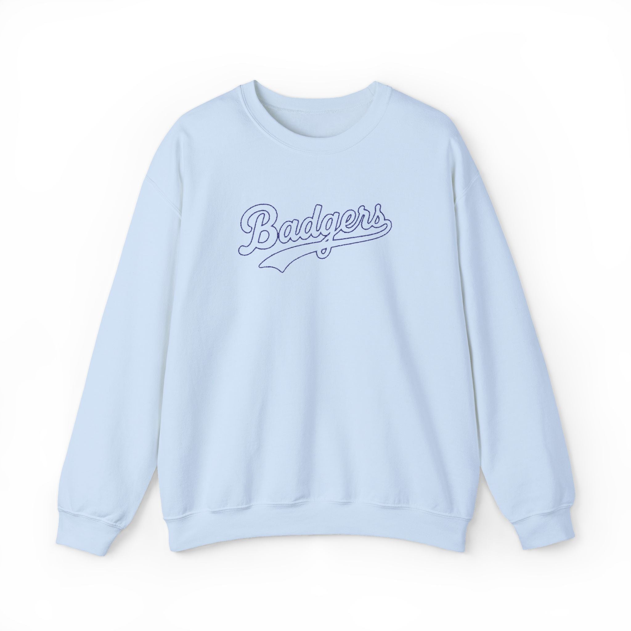 Embroidered outlined badgers Unisex Heavy Blend™ Crewneck Sweatshirt