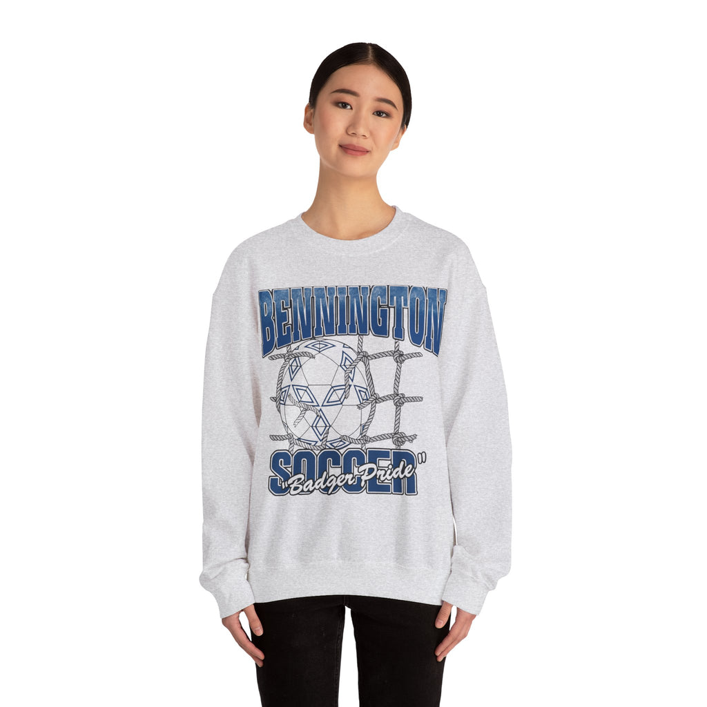 Bennington Soccer Crewneck Sweatshirt, Cozy Sporty Sweatshirt, Unisex Athletic Top, Gift for Soccer Enthusiasts, Casual Everyday Wear