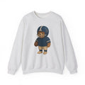 Cute Bear Football Sweatshirt, Cozy Football Apparel, Unisex Crewneck, Gift for Sports Fans, Football Season Style, Comfortable Casual Wear