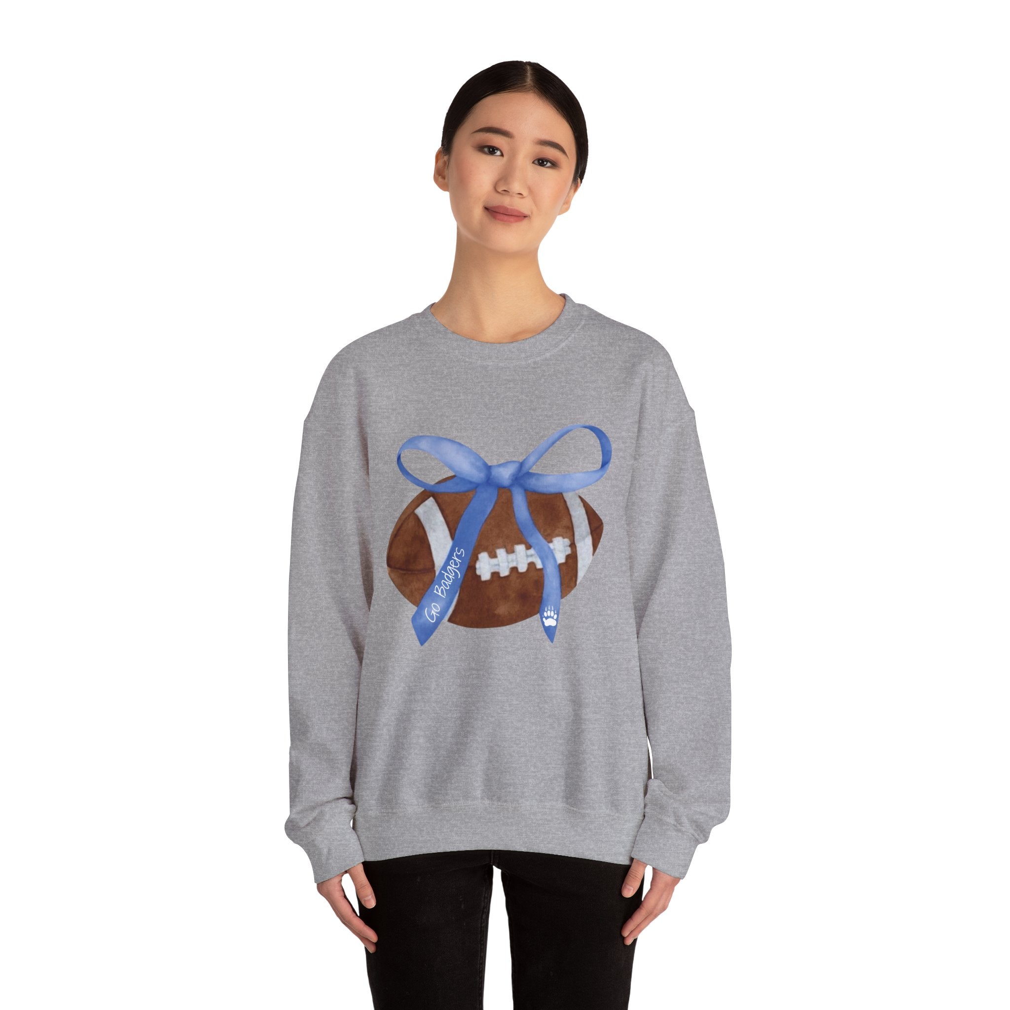 Football Love Unisex Crewneck Sweatshirt, Sports Sweatshirt, Gift for Football Fans, Cozy Apparel, Game Day Sweatshirt