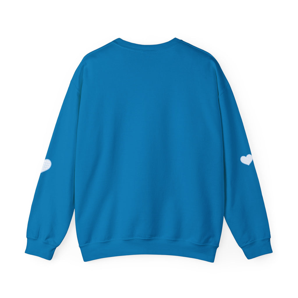 Gingham heart badgers Unisex Heavy Blend™ Crewneck Sweatshirt