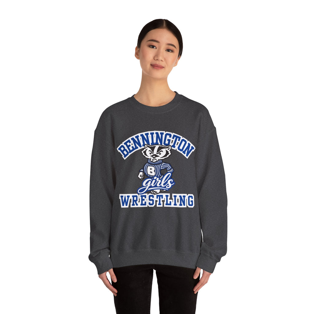 Girls Bennington wrestling Unisex Heavy Blend™ Crewneck Sweatshirt