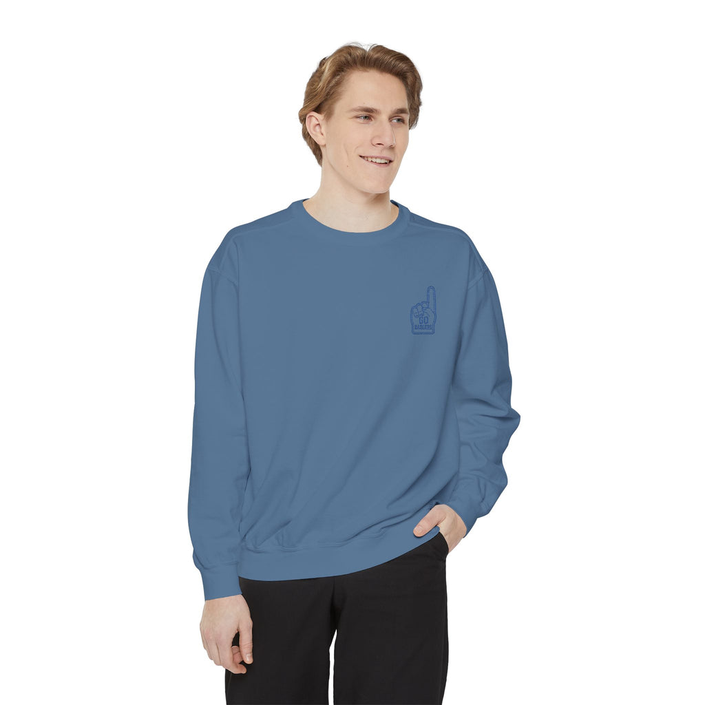 Chill Vibes Unisex Garment-Dyed Sweatshirt, Cozy Fashion, Casual Wear, Gift Idea, Comfortable Layering