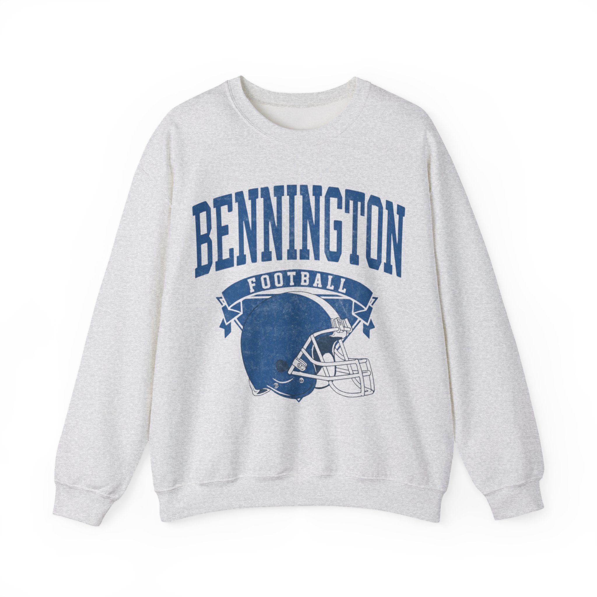 Bennington Football Crewneck Sweatshirt | Unisex Heavy Blend, Comfortable, Casual Wear, Great for Game Day, Gifts for Sports Fans
