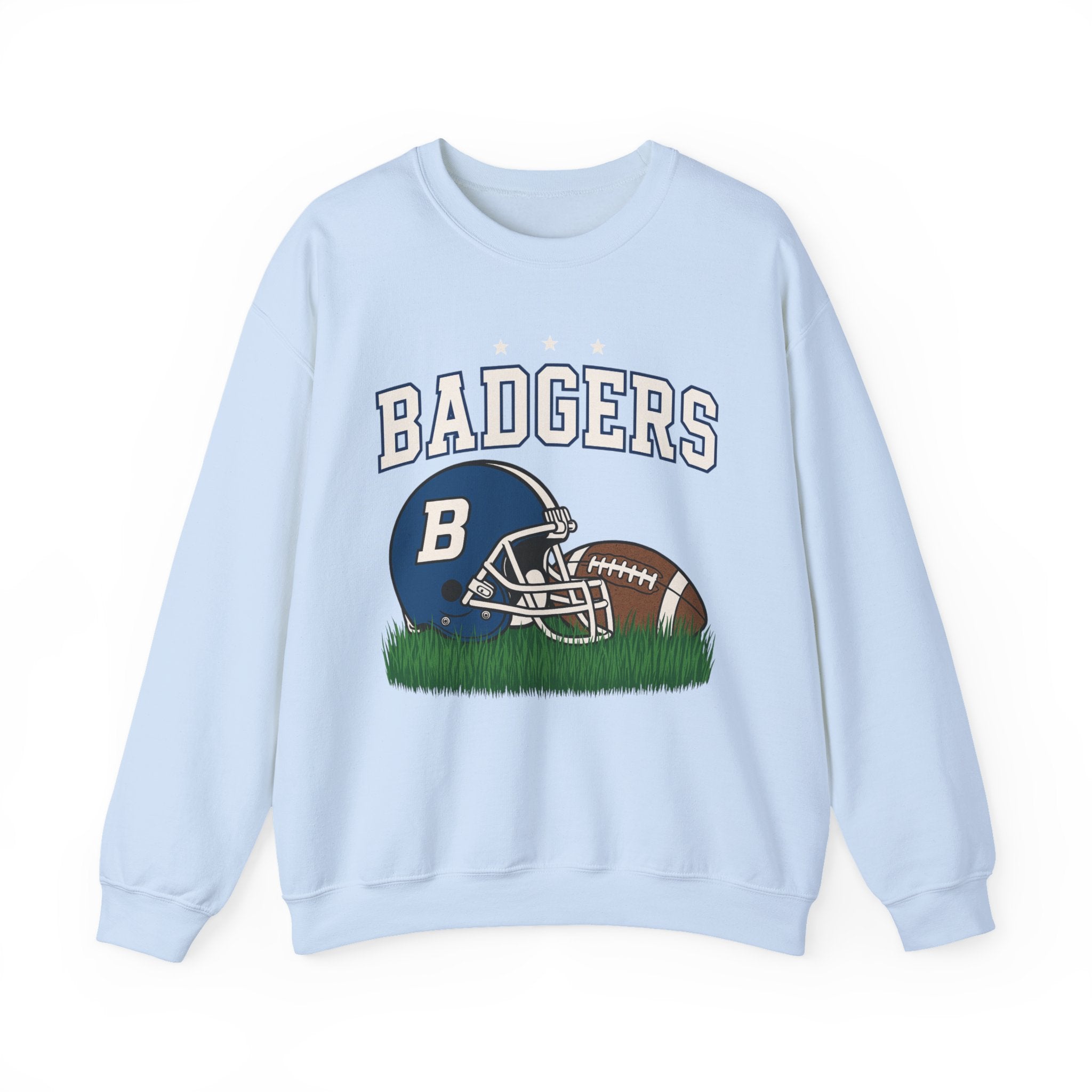 Badgers Football Unisex Sweatshirt, Cozy Crewneck, Sportswear, Gift for Fans, College Apparel, Game Day Outfit
