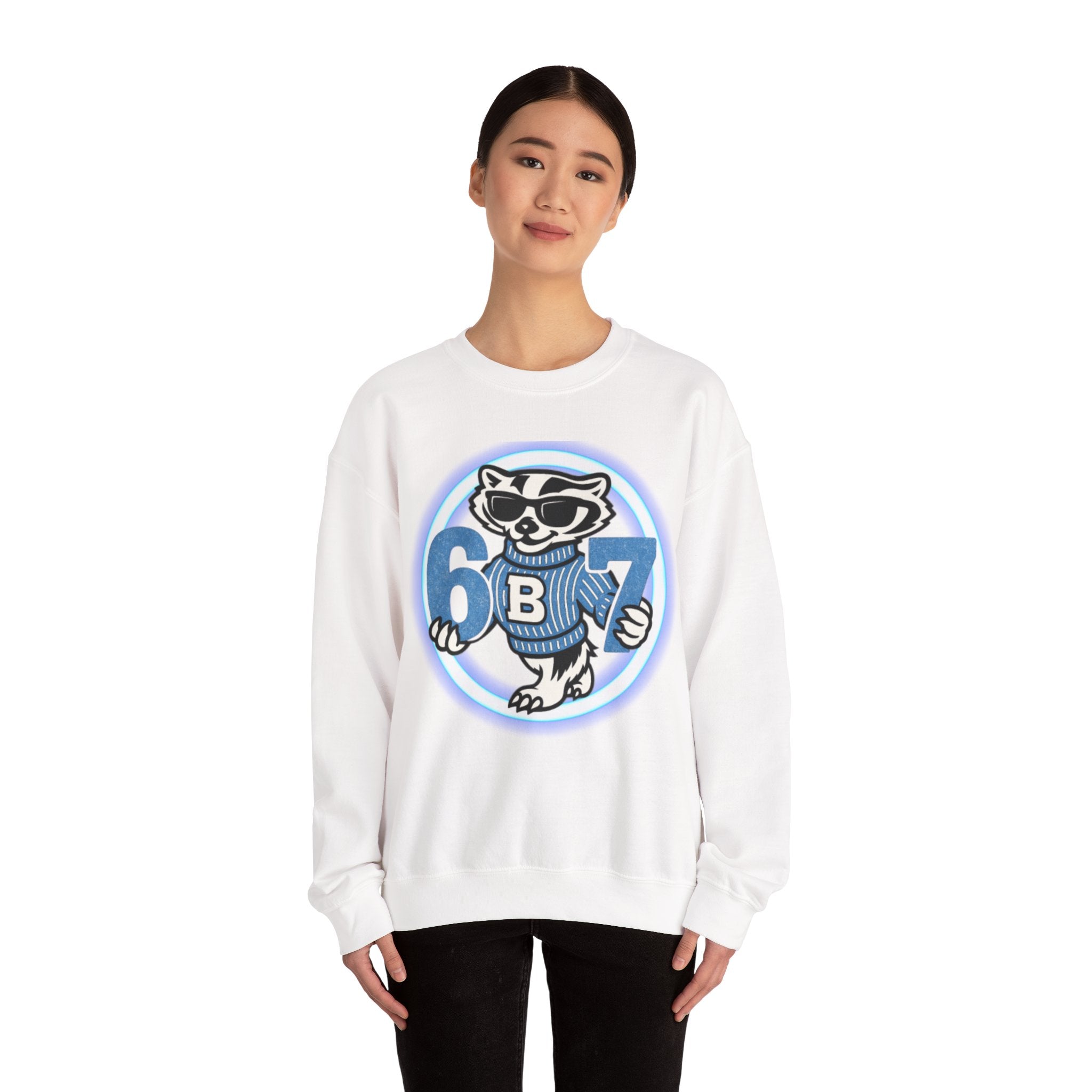Adults 67 badgers Unisex Heavy Blend™ Crewneck Sweatshirt