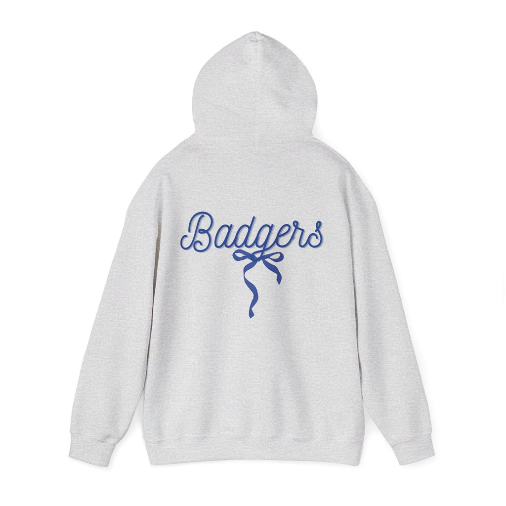 Blue ribbon bow badgers hoodie Unisex Heavy Blend™ Hooded Sweatshirt