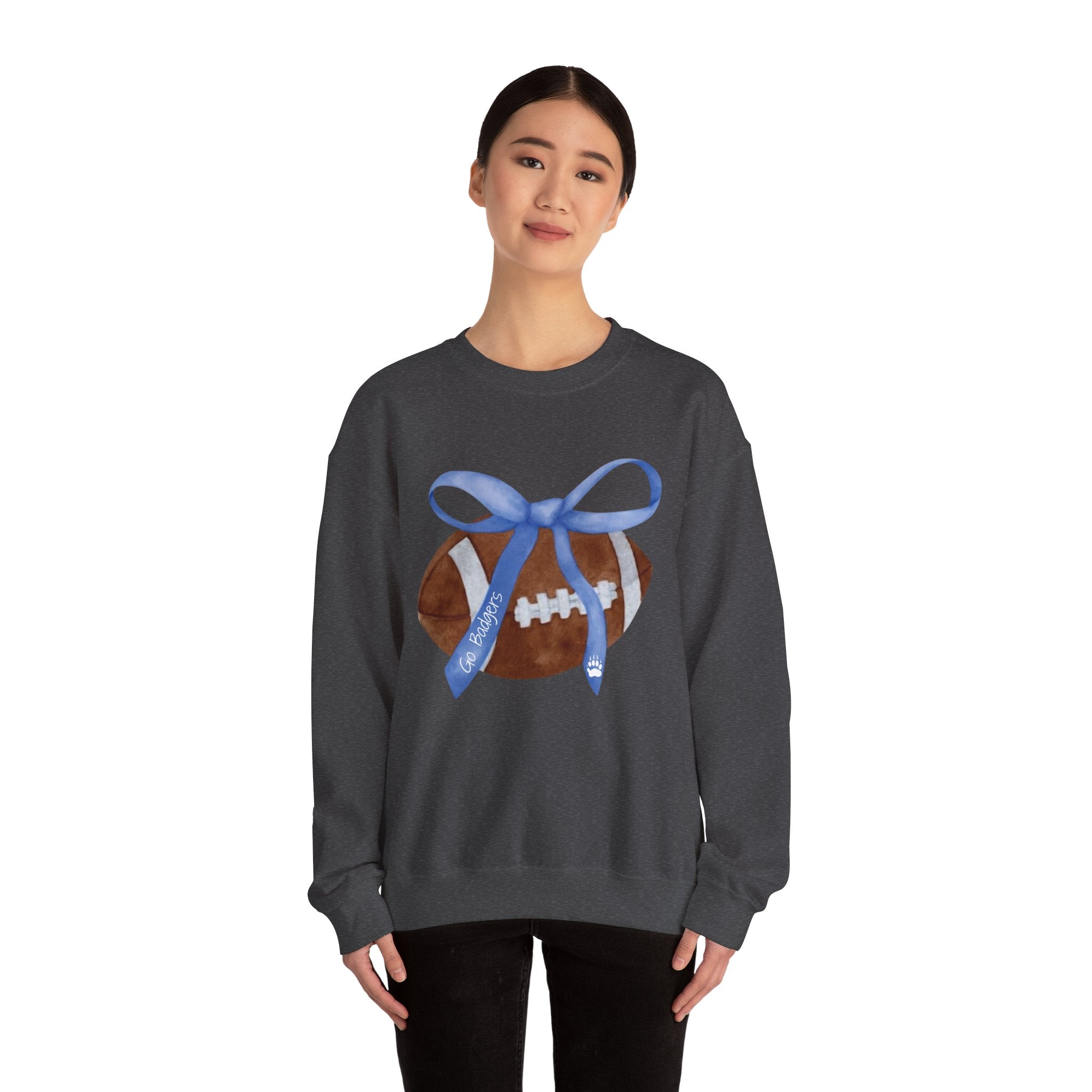 Football Love Unisex Crewneck Sweatshirt, Sports Sweatshirt, Gift for Football Fans, Cozy Apparel, Game Day Sweatshirt