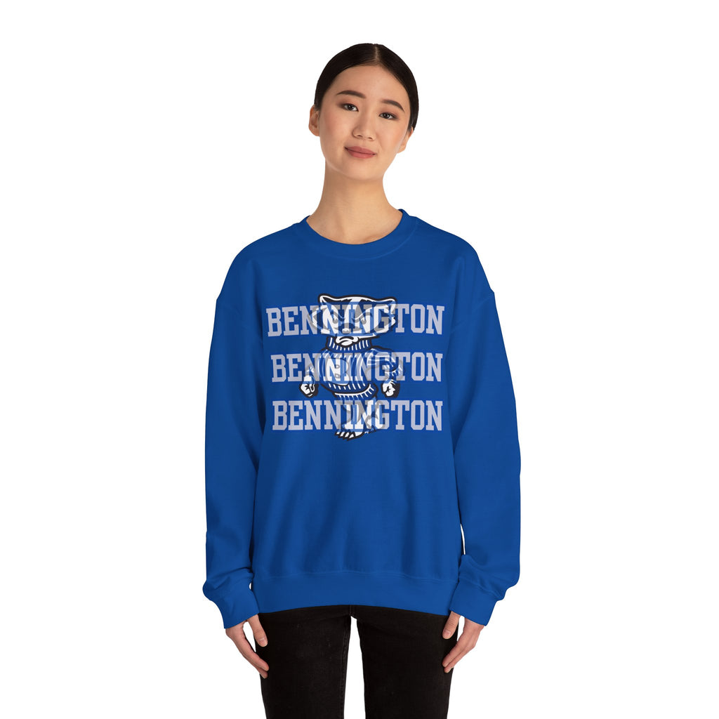 Bennington badger mascot Unisex Sweatshirt, Cozy Sweater for Casual Style, College Apparel, Gift for Students, Fall Fashion, Campus Wear