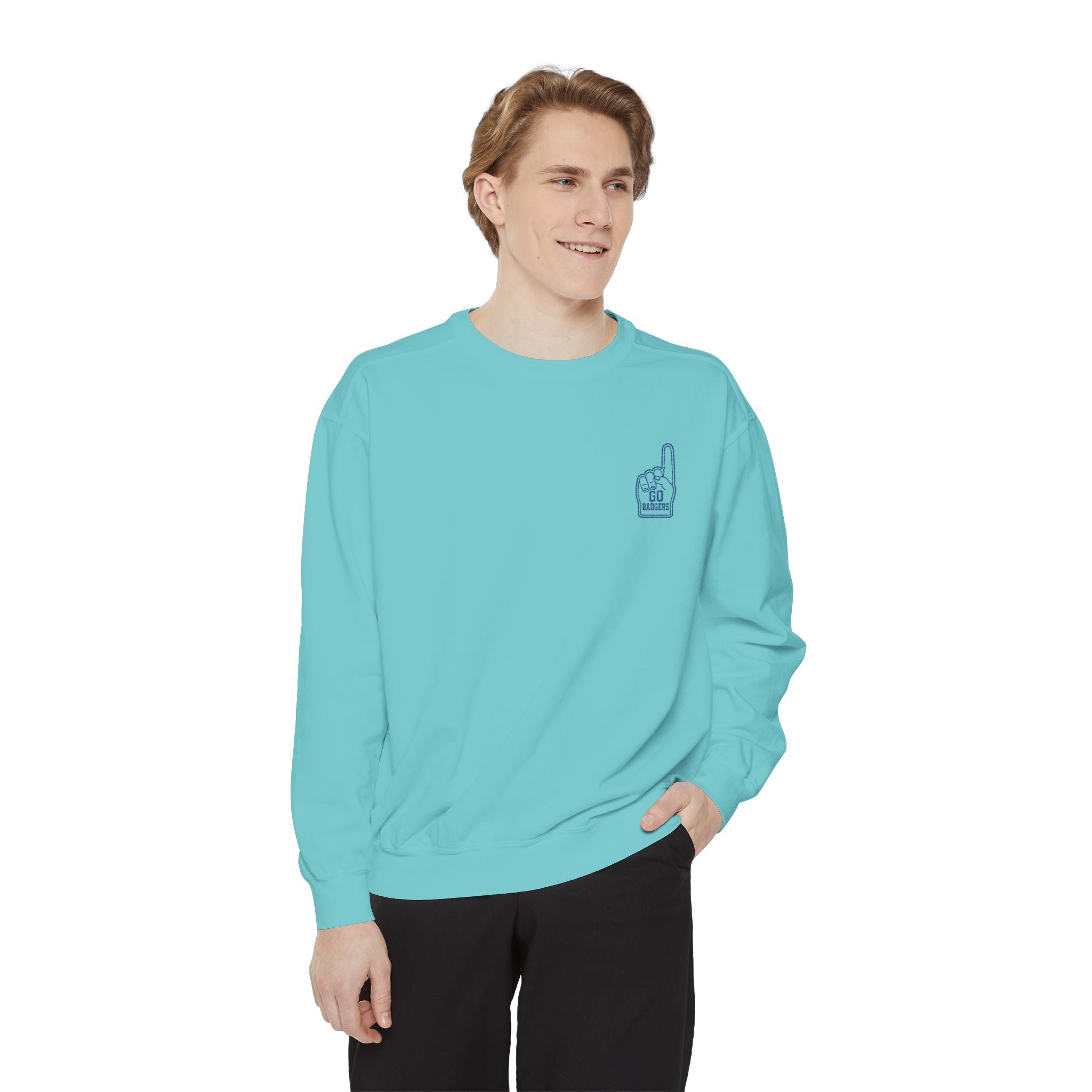 Chill Vibes Unisex Garment-Dyed Sweatshirt, Cozy Fashion, Casual Wear, Gift Idea, Comfortable Layering