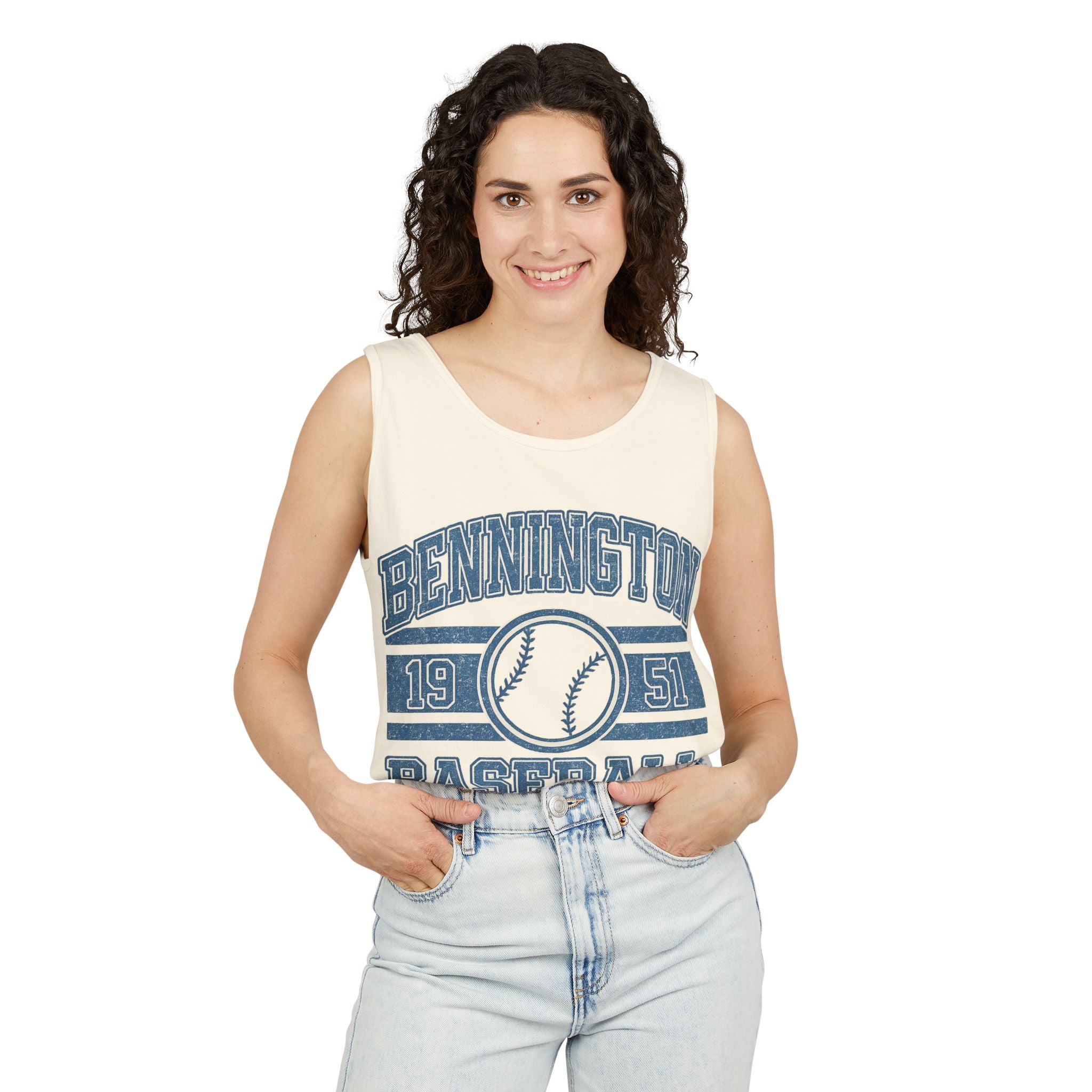 Bennington Badger baseball Unisex Garment-Dyed Tank Top