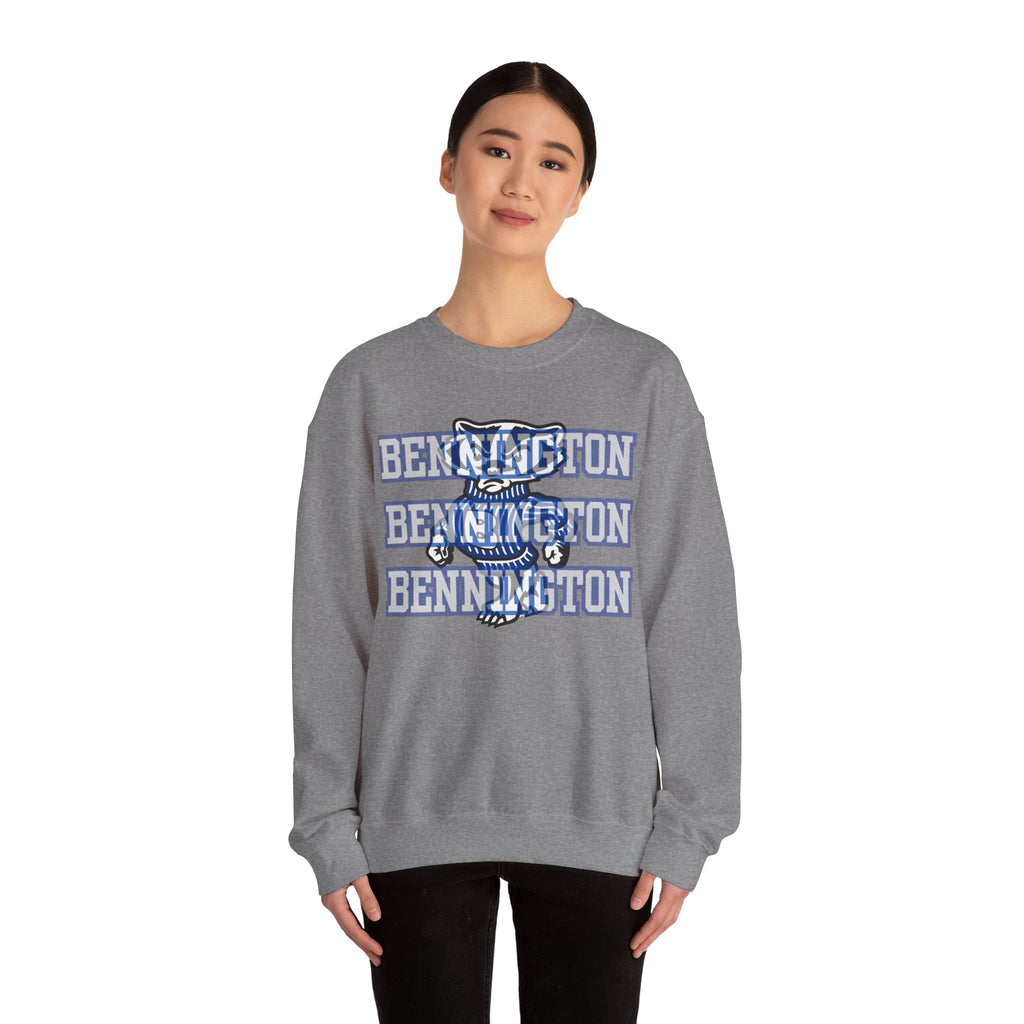 Bennington badger mascot Unisex Sweatshirt, Cozy Sweater for Casual Style, College Apparel, Gift for Students, Fall Fashion, Campus Wear