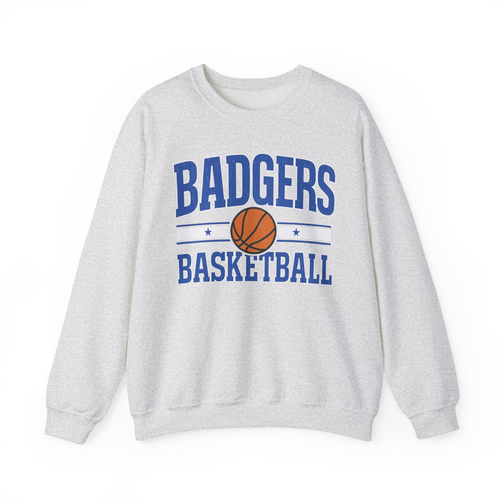Badgers Basketball Sweatshirt | Vintage Collegiate Hoop Team Design