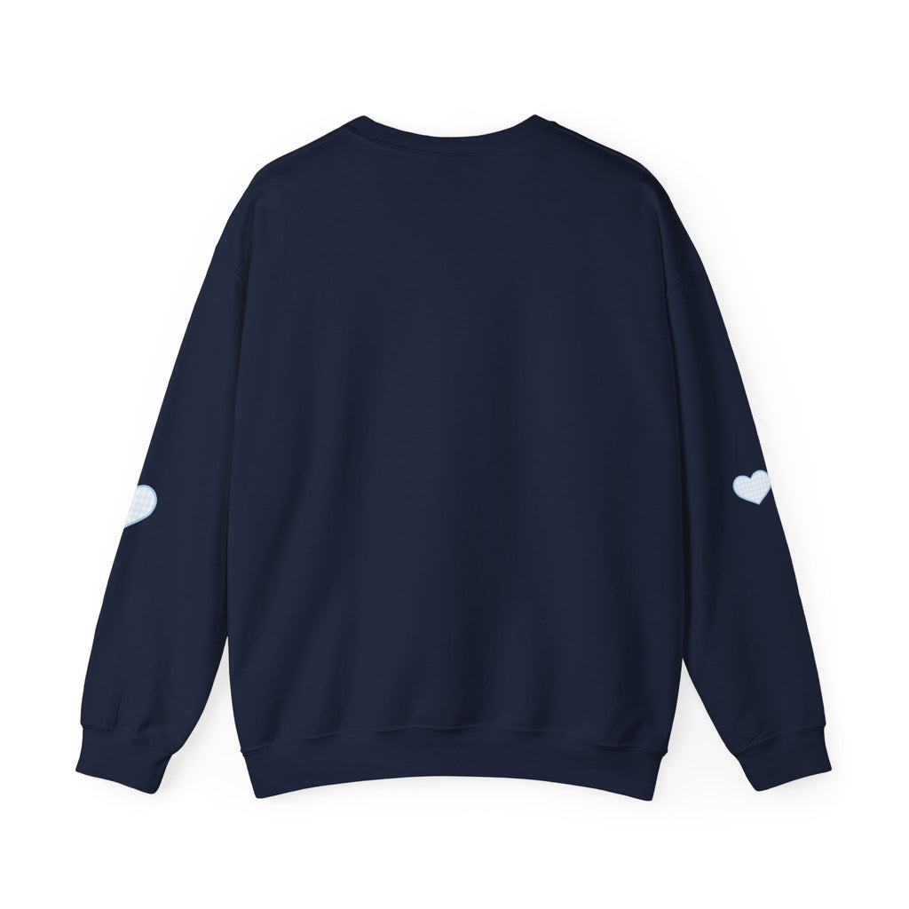 Gingham heart badgers Unisex Heavy Blend™ Crewneck Sweatshirt