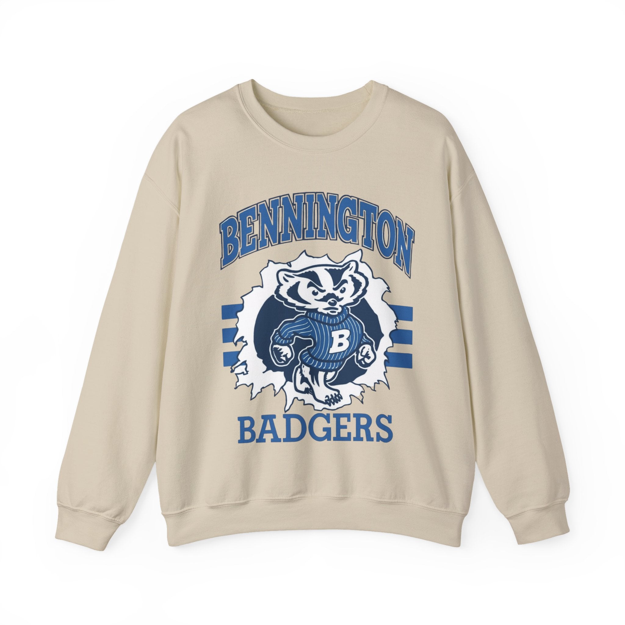 Bennington Badgers Vintage Unisex Crewneck Sweatshirt, Cozy Pullover for Game Day, College Apparel, Casual Wear, Gift for Him/Her
