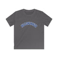 Kids Tee, Treading Bennington, Backwards Text, Softstyle Shirt for Children, Youth Clothing, Graphic Top, Unique Kids Apparel