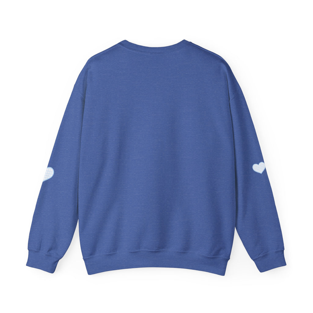 Gingham heart badgers Unisex Heavy Blend™ Crewneck Sweatshirt