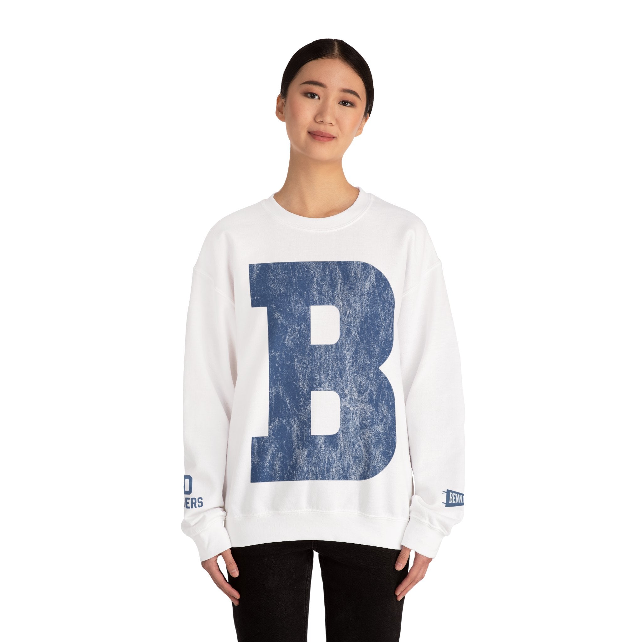 B Bennington Casual Unisex Sweatshirt with Bold Letter "B" Design, Comfortable Apparel for Everyday Wear, Ideal for Gifting, College Students, and [...]