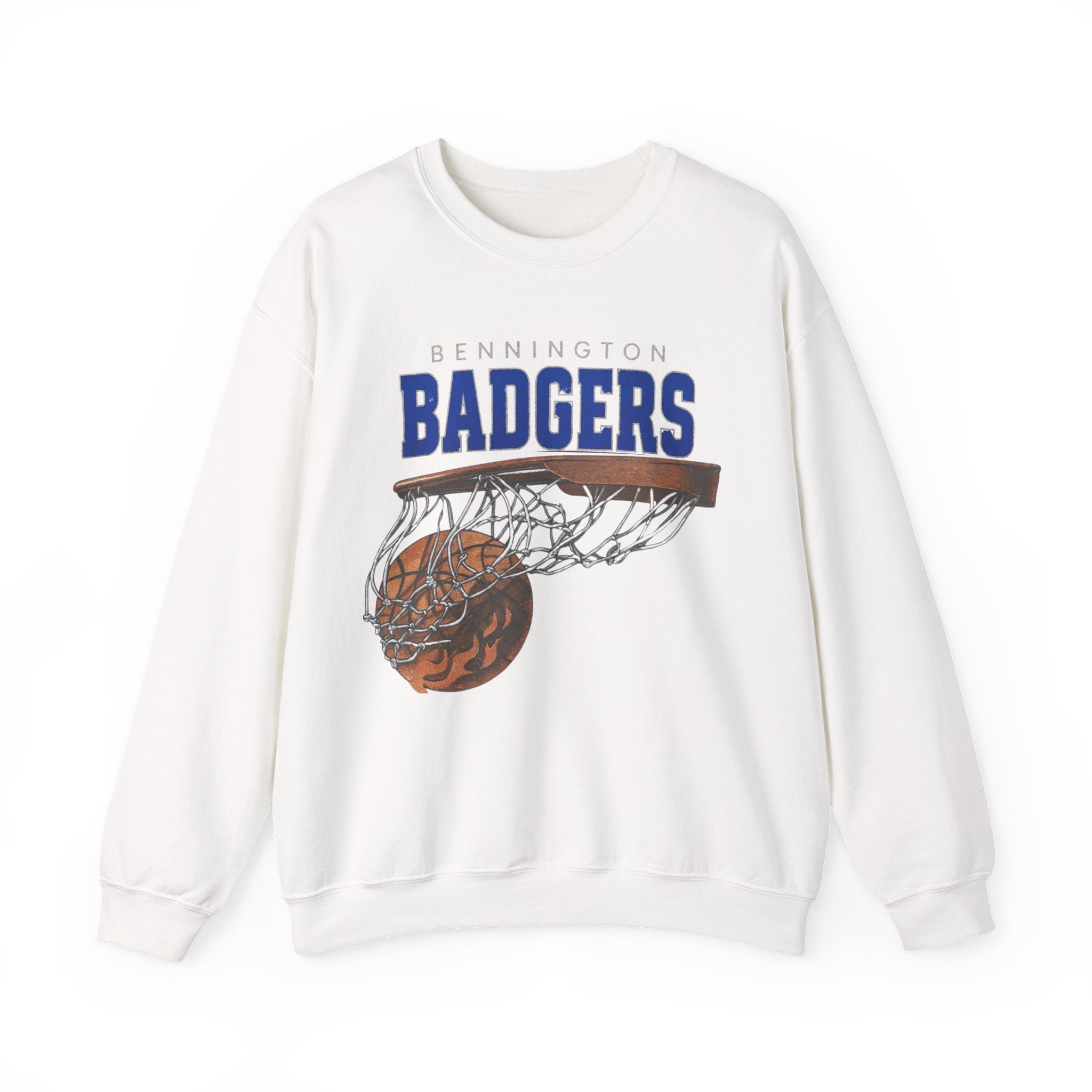 Bennington Badgers Basketball graphic sweatshirt | Hoop Net Dunk Crewneck