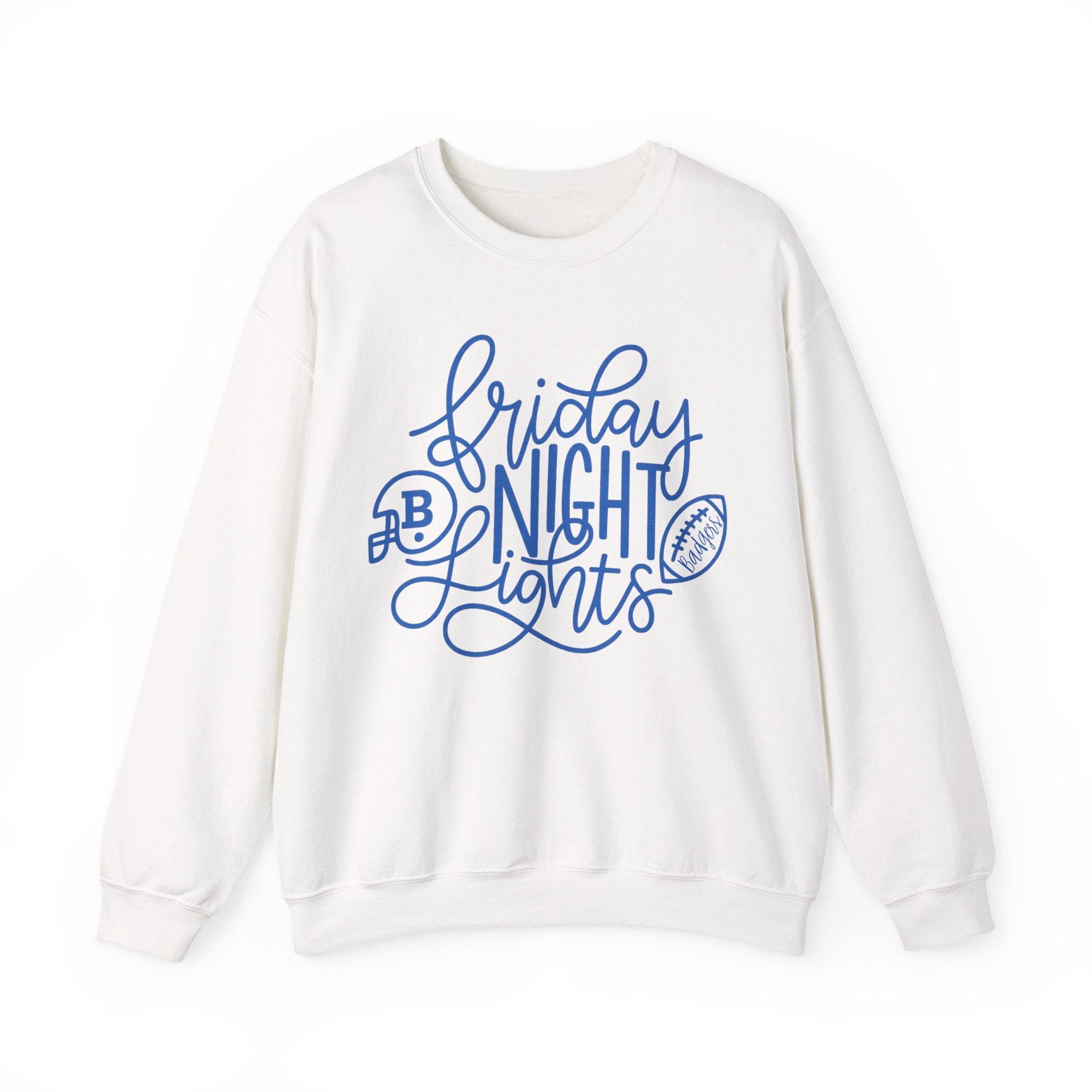 Friday Night Lights Crewneck Sweatshirt, Cozy Athletic Apparel, Unisex Hoodie for Game Days, Sports Fan Gift, Comfortable Casual Wear