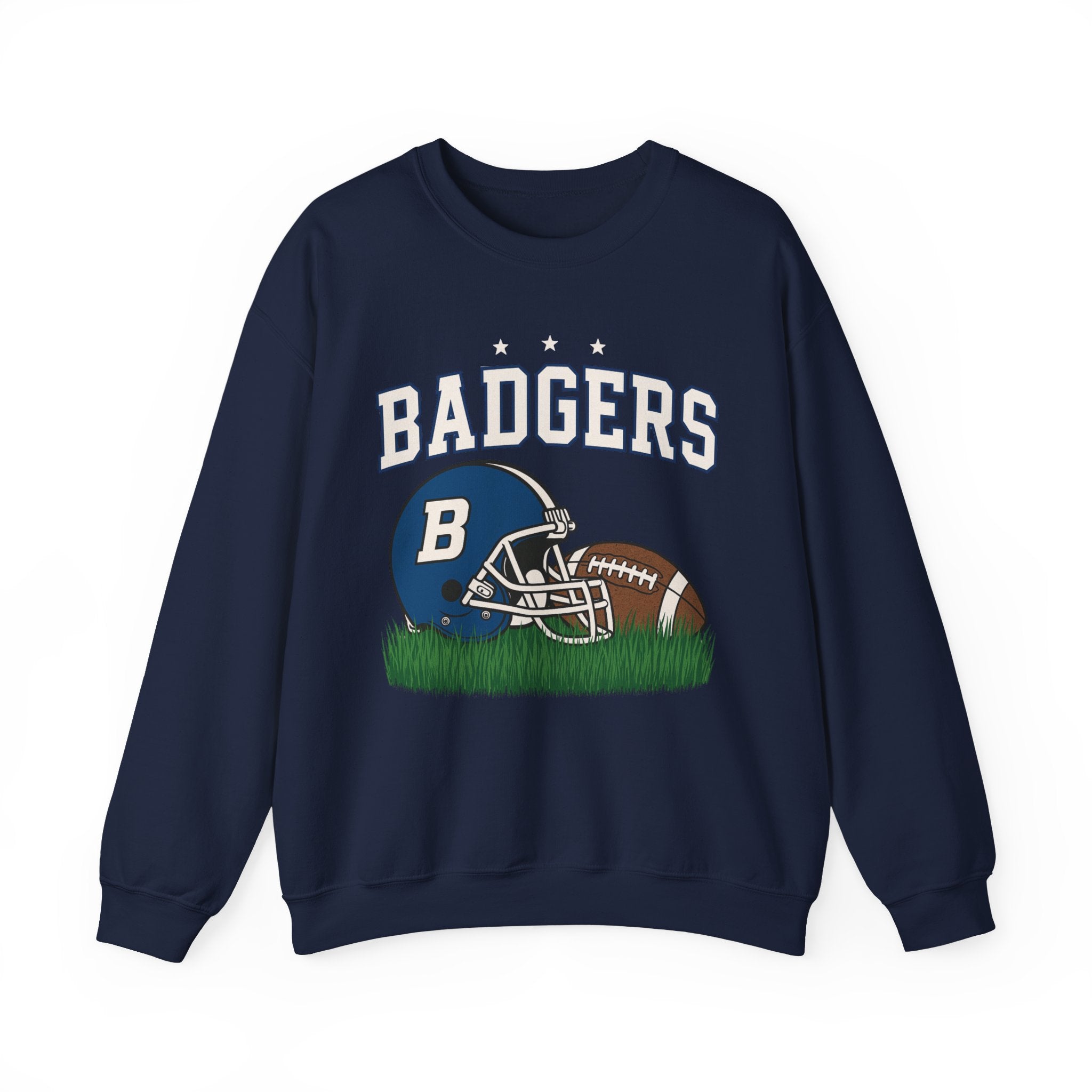 Badgers Football Unisex Sweatshirt, Cozy Crewneck, Sportswear, Gift for Fans, College Apparel, Game Day Outfit