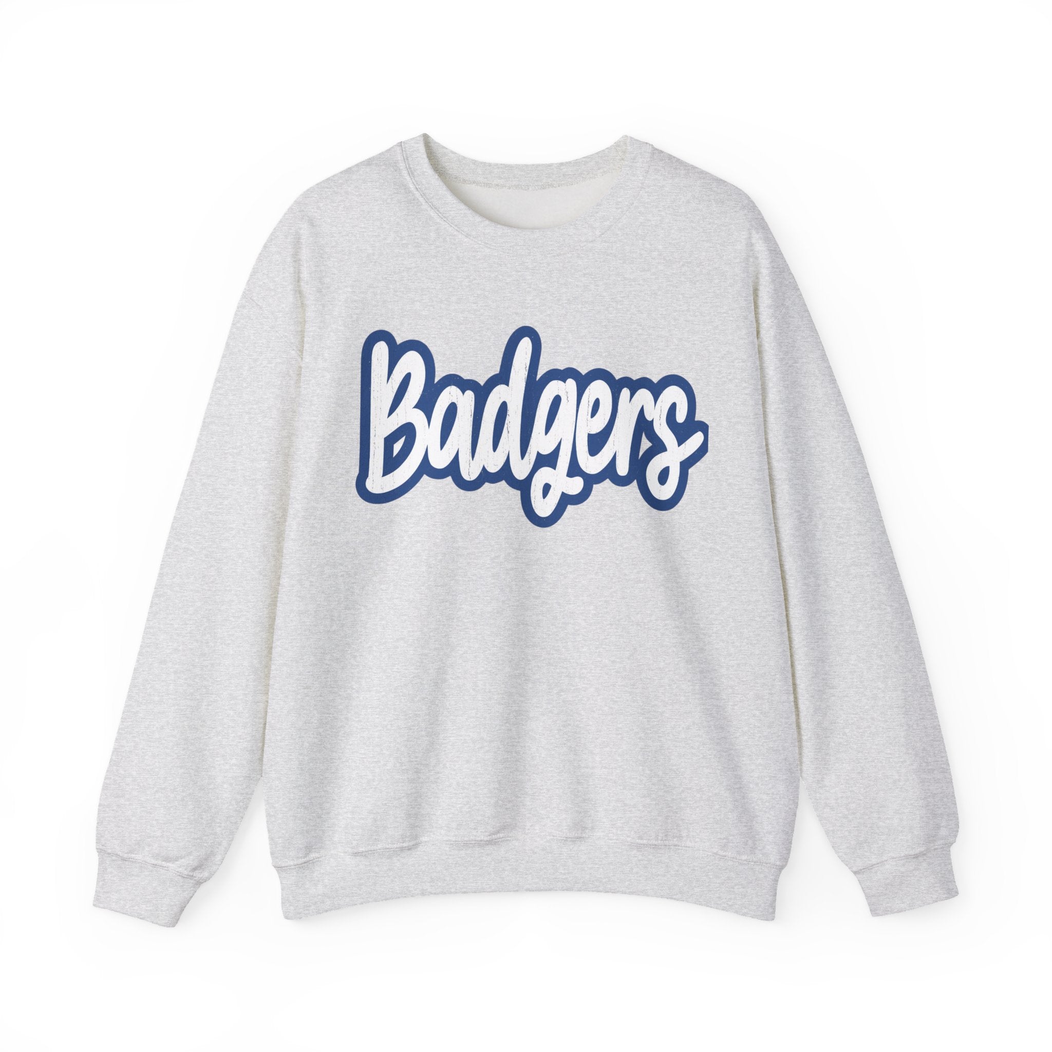 Cozy Unisex Crewneck Sweatshirt - Perfect for Game Days, Casual Outings, Gifts, College Spirit, Badgers Apparel