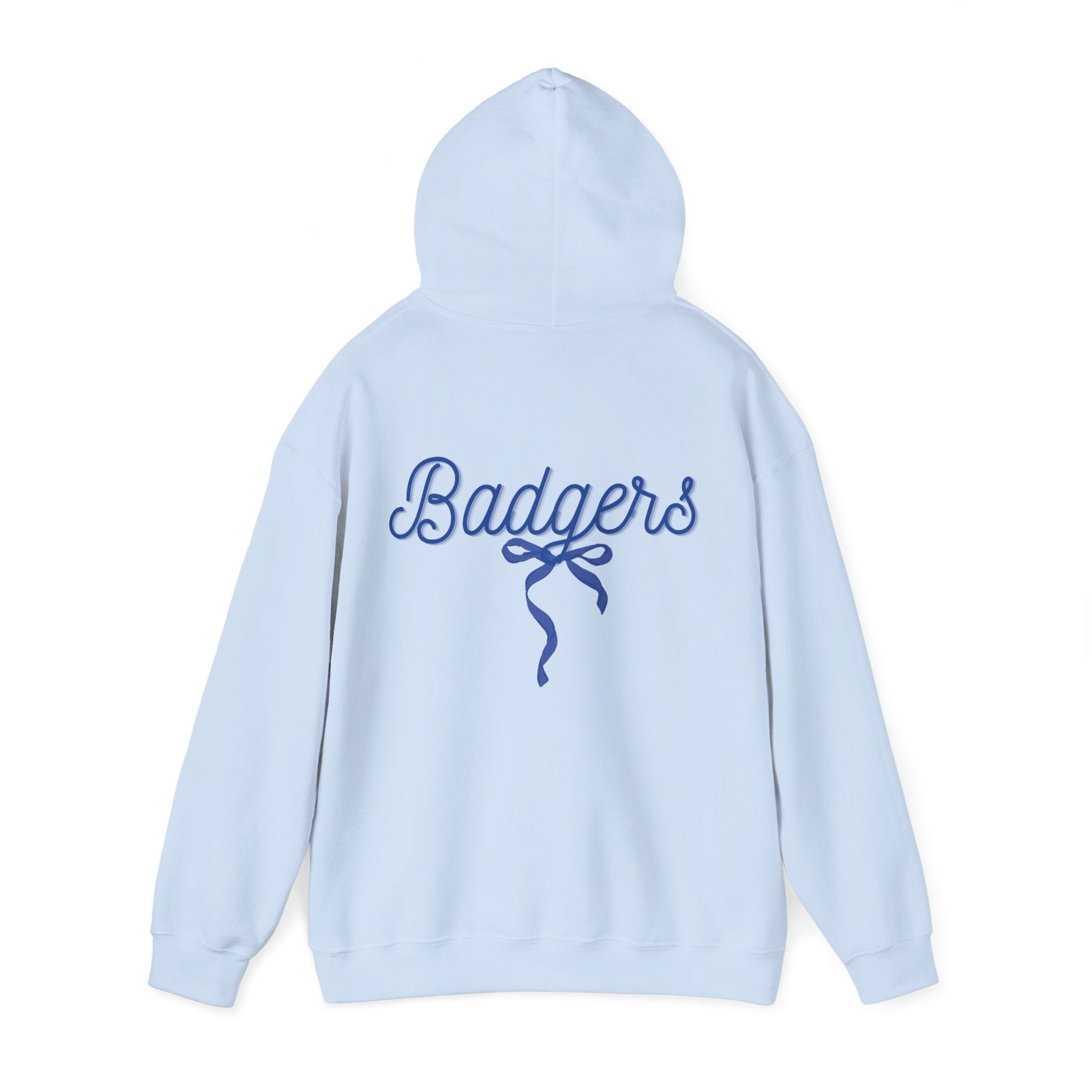 Blue ribbon bow badgers hoodie Unisex Heavy Blend™ Hooded Sweatshirt