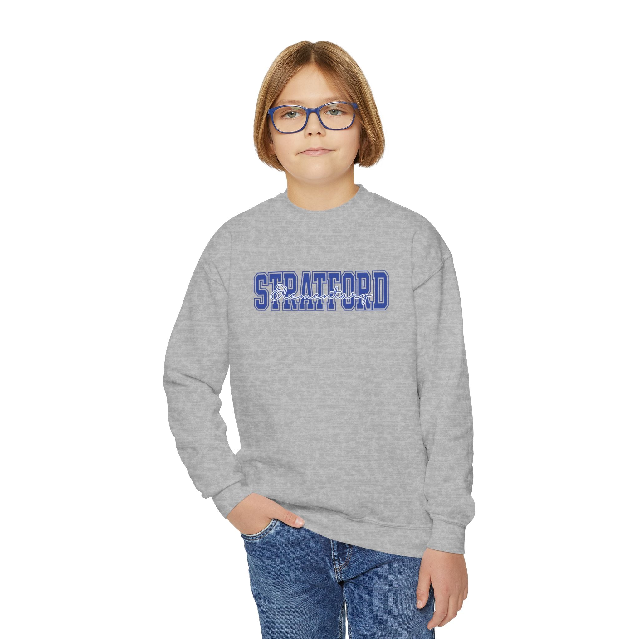 Stratford elementary Youth Crewneck Sweatshirt
