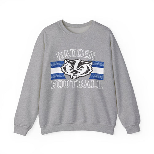 Badger Football Unisex Crewneck Sweatshirt | Cozy Sports Apparel, Game Day Outfit, College Spirit Wear, Comfortable Gift, Team Pride