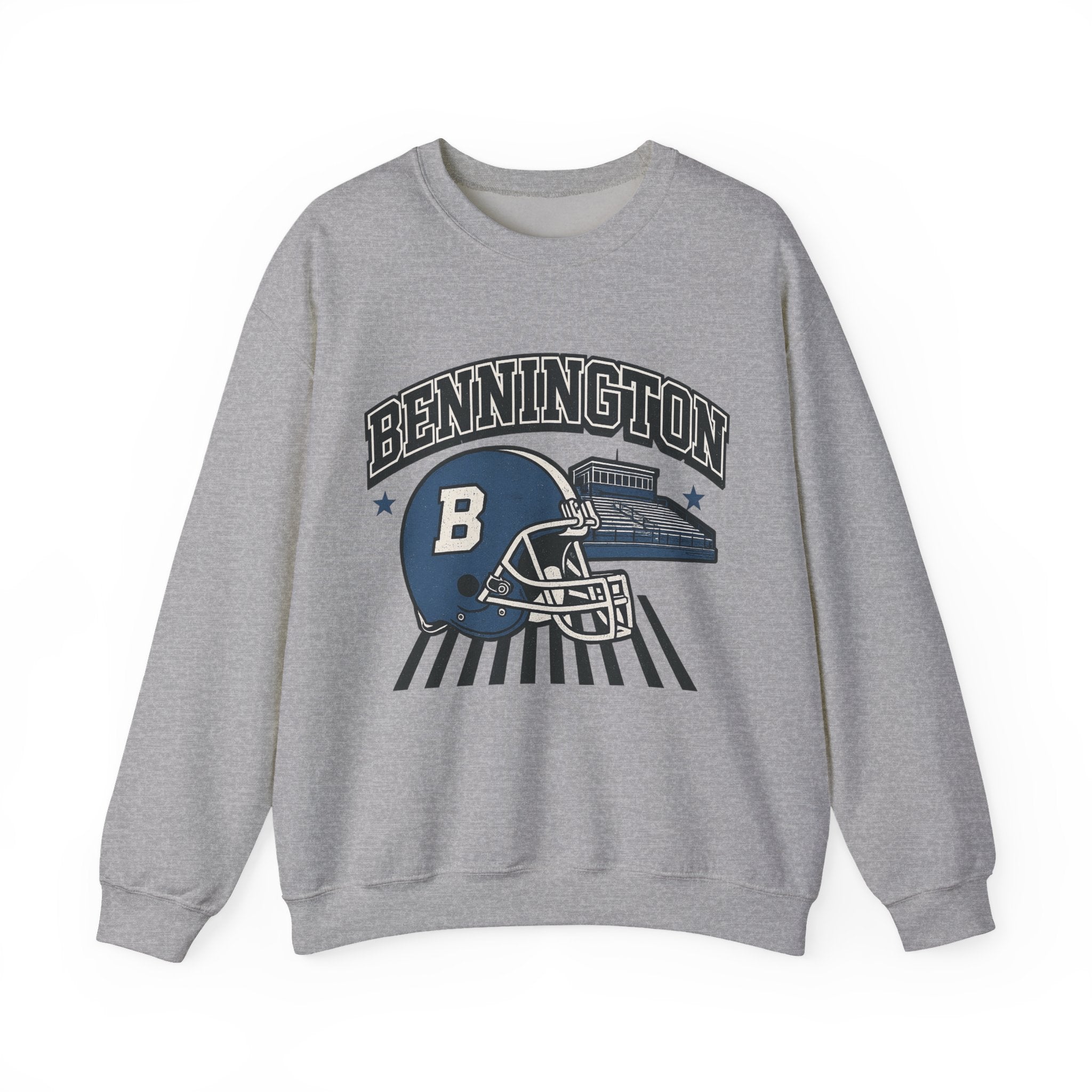 Bennington Vintage Football Sweatshirt | Cozy Sports Apparel | Unisex Crewneck for Game Day, College Wear, Casual Style, Sports Fan Gift