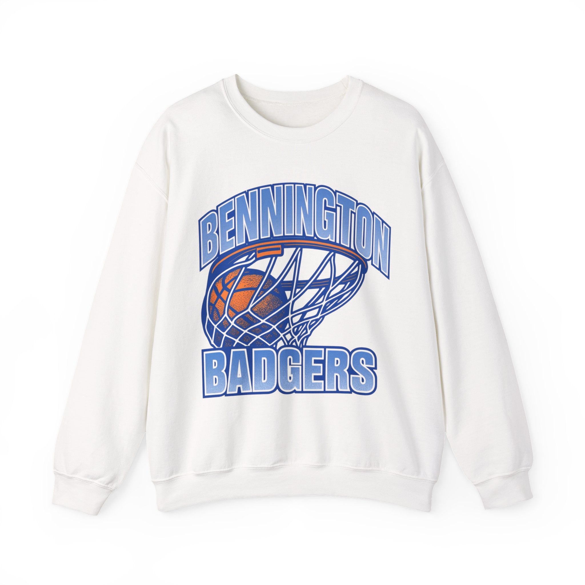 Bennington Badgers Crewneck Sweatshirt, Unisex Sports Apparel, Cozy Gift for Fans, Perfect for Game Days, Basketball Lovers Sweatshirt